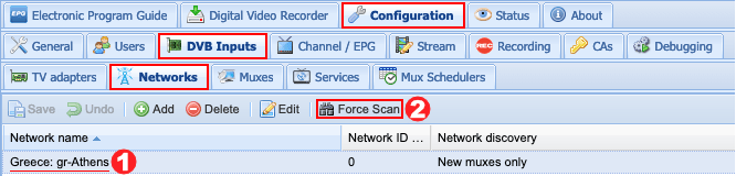 Παραμετροποίηση Tvheadend - Βήμα 06