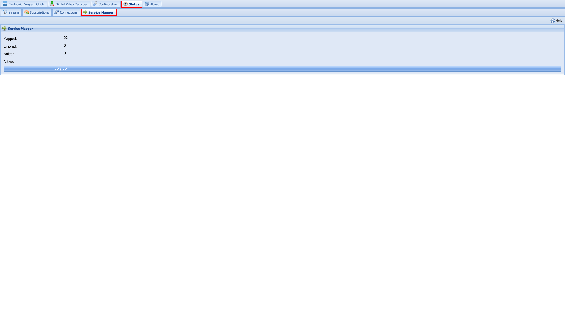 Παραμετροποίηση Tvheadend - Βήμα 09