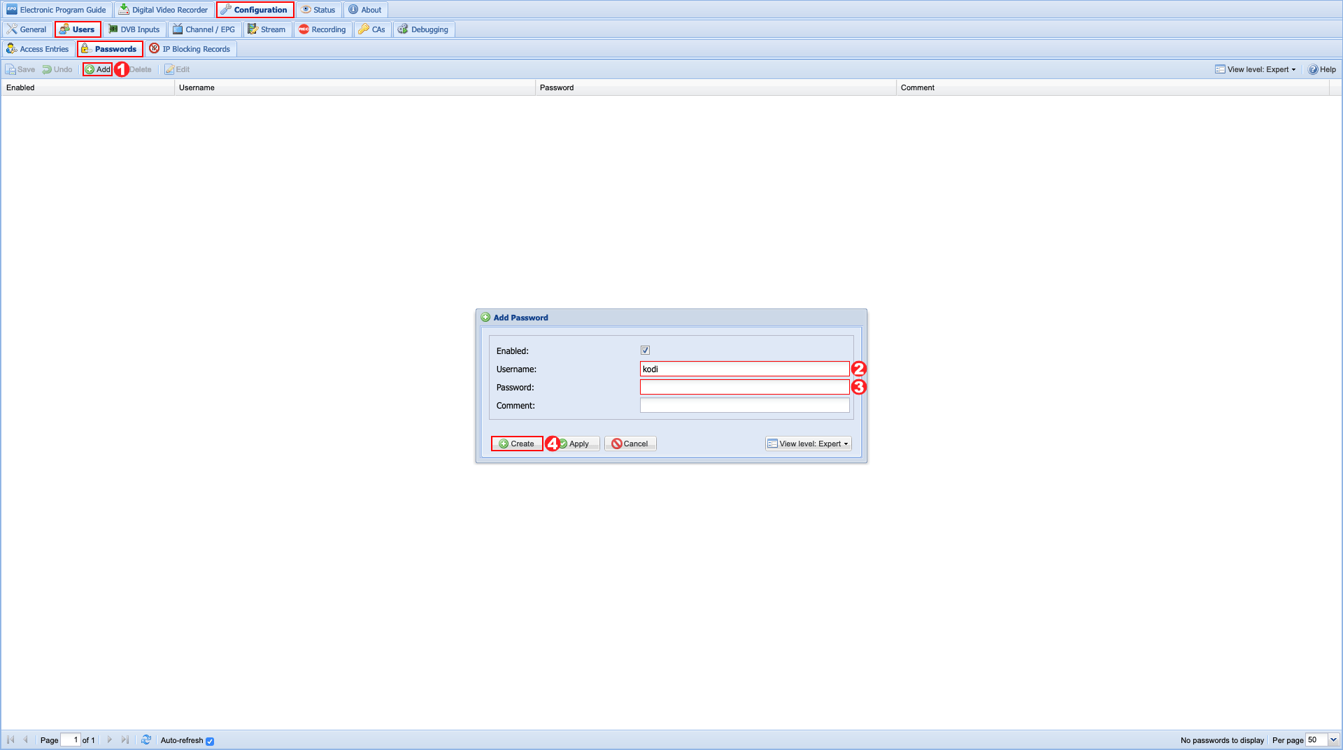 Δημιουργία χρήστη - Βήμα 02