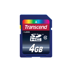 Transcend 4GB SDHC Memory Card Class 10